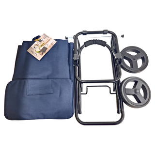 cocoro 2WAY手提收納折疊推車 保冷保溫, 活力藍, 1個