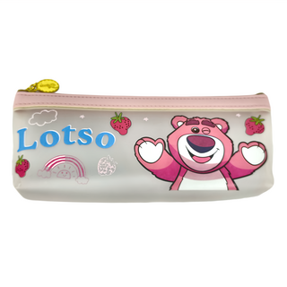 收納王妃 迪士尼 熊抱哥果凍三角筆袋 2個, 粉色, 1組