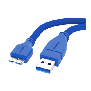 POLYWELL 寶利威爾 公傳輸線 USB3.0 A 公 - Micro B PW15-W45-T002, 25cm, 1條