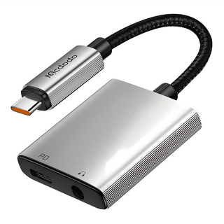 Mcdodo 威爾斯轉接器 Lightning 3.5mm音頻+充電 Type-C, 1個