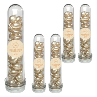 E.L.G 依洛嘉 英國油護髮香氛膠囊 30顆, 添加大麻籽油, 黑醋栗籽油, 維生素E, 荷荷芭油, 免沖洗, 改善頭髮分岔, 使秀髮潤澤滑順, 30g, 5瓶