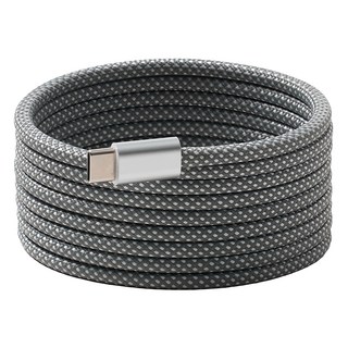 PhotoFast 銀箭資訊 Mag Cable 編織磁吸快充線 Type-C to Type-C 240W, 1m, 灰銀色, 1條