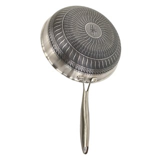 鼎匠 多層複合雙面蜂巢紋316不鏽鋼炒鍋 32cm 抗磨抗刮, 1個