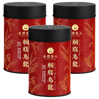 台灣茶人 茶語日常 胭脂烏龍，琥珀色澤，輕熟果香，濃醇甘爽, 75g, 1入, 3罐