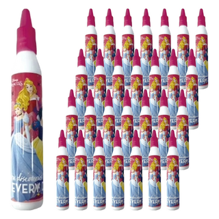 收納王妃 迪士尼 公主系列 筆型白膠 深粉款, 30個