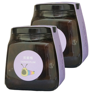 水里鄉農會 簡單生活 紫蘇梅, 手工醃漬, 台灣南投青梅, 果肉Q彈, 530g, 2罐