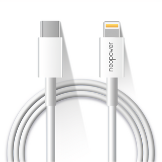 neopower CL200 Type-C to Lightning PD快充線 20W, 200cm, 1條, 白色