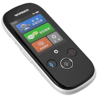 wonder 旺德電通 AI雙向語言翻譯機，2.4吋觸控彩色螢幕，即時翻譯語音轉文字，支援超過100種語言, WM-T988W, 1台