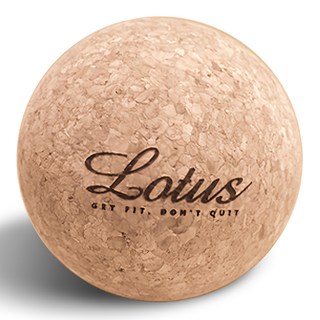 Lotus COZY FITNESS SERIES 頂級軟木筋膜放鬆球 75度 軟木花生球, 棕色, 1顆