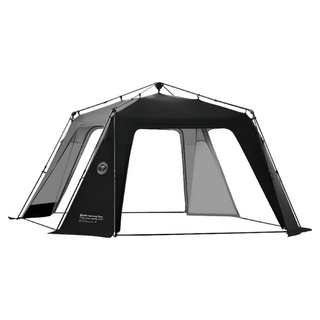 ShineTrip 速搭穹頂客廳帳配件 拉鍊圍網 2片裝 逐暮黑 戶外露營防蚊, 1個, 250 X 180cm