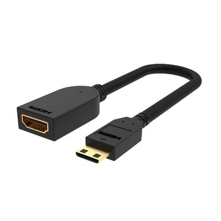 POLYWELL 寶利威爾 Mini HDMI轉HDMI 轉接線 公對母 4K30Hz, PW15-W50-A037, 1條