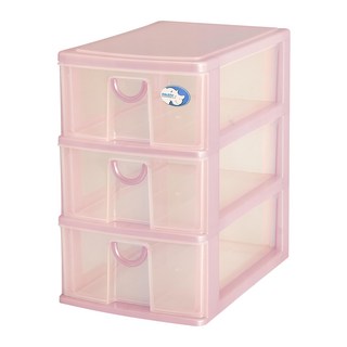 DOLEDO 抽屜盒 Set, 粉色, 3層