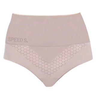 SPEED S. 科技石墨烯塑型高腰健康褲，75%尼龍（含石墨烯，涼感紗），台灣製, M-L, 粉色