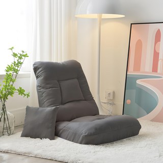 小麥購物 方格吐司懶人沙發椅 獨享款 L1258, 深灰色