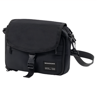 BLACK DOG 黑狗 黑潮 休閒斜挎包 夜幕黑 900D牛津布 尼龍網布, 28 × 22 × 9cm, 1個