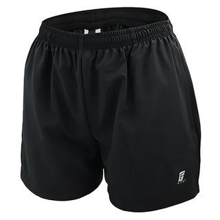 GIAT 吉亞特 女款雙口袋輕量排汗機能三分短褲, S, 經典黑