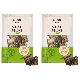 CRIUS 克瑞斯 小牛肉 狗零食 100%純天然紐西蘭牛肉, 牛肉, 70g, 2包