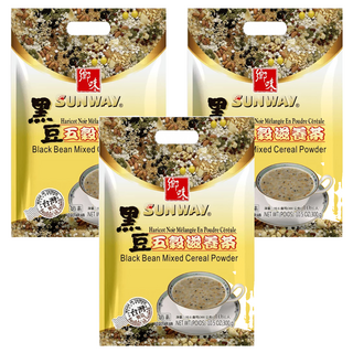鄉味 黑豆五穀滋養茶 杏仁茶 燕麥薏仁 黑米芝麻粉 五穀黑麥片, 30g, 10包, 3袋