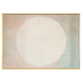 圓月抽象畫 掛畫 APAD4672D, 59.4 x 42cm, 木色