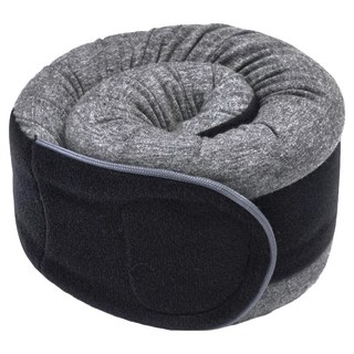 greySa 格蕾莎 全家福旅行頸枕 亞麻灰 旅行配件, 小(68 x 8cm)