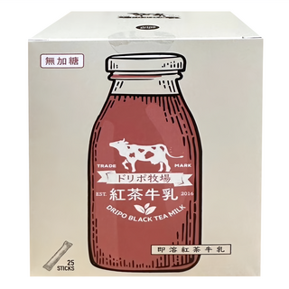 DRIPO 即溶牧場 紅茶牛乳無添加糖, 13g, 25個, 1組