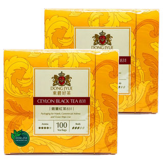 DONG JYUE 東爵好茶 優品免濾茶包 商用 錫蘭紅茶 831 (2公克*100包), 2g, 2盒