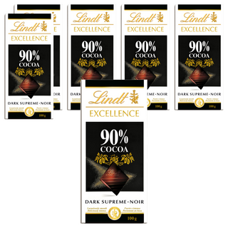 Lindt 瑞士蓮 極醇系列 90%巧克力片 薄片造型, 100g, 6片