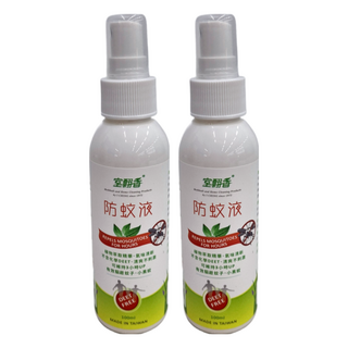 室翲香 防蚊液 S-100 100ml 植物萃取精華 不含化學成分DEET 有效驅逐蚊子 小黑蚊, 2瓶