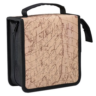 E-books 地圖50入活頁式CD收納包, 附2孔活頁夾, 拉鍊設計, MIT台灣製造, E-CWA035, 1個