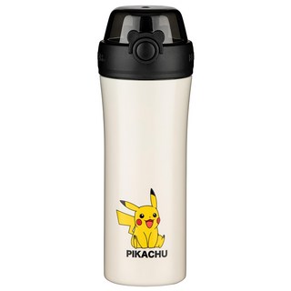 BEDDYBEAR 杯具熊 不鏽鋼運動搖搖杯, 乖萌皮卡丘 米色, 500ml, 1個