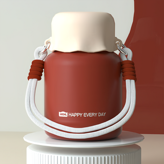 Well Life 悅生活 美型荷葉316不鏽鋼燜燒罐, 墨爾本紅, 680ml, 3個