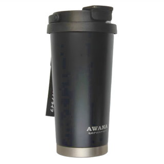 AWANA 手提雙飲口咖啡杯 AW-500 500ml, 黑色, 1個
