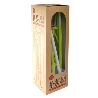 ange BLOOM 衛生奶瓶晾架 PP塑膠材質 12個奶瓶 6個奶嘴 4個湯匙 可展開與收合 方便攜帶, 可展開與收合，方便攜帶, 綠色+白色