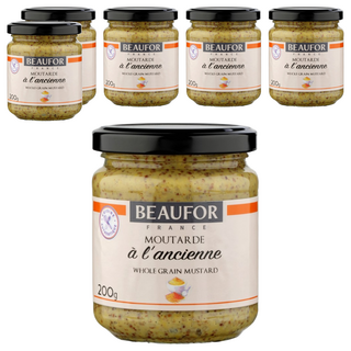 BEAUFOR 堡芙 法式芥末籽醬 200g, 6罐