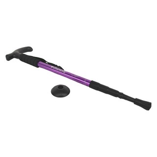DIBOTE 迪伯特 鋁合金彎柄登山杖 3節, 紫色, 1支