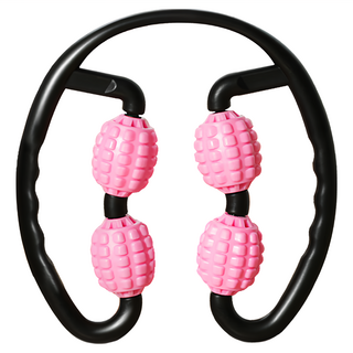 LEADER X 多功能環狀夾壓包覆按摩器 輕巧方便攜帶, 1個, 粉紅, 22.5 x 25 x 5cm