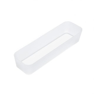 磨砂抽屜分隔收納盒, 透明色, 1個