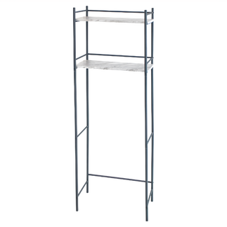 大理石紋馬桶架 - 鐵管+MDF, 1個, 霧灰色