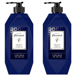 LES PARFUMS DE Farcent 香水 胺基酸沐浴露 雪松琥珀, 780g, 2瓶