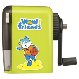 KW-triO堡勝企業 汪同學鉛筆機 可自行調節筆芯粗細 合金材料刀頭, 綠色, 1個