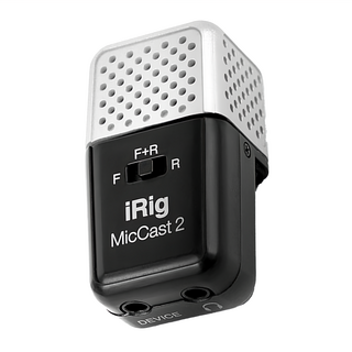 IK MULTIMEDIA iRig Mic Cast 2 行動裝置麥克風,輕巧便攜，適用於iPhone/iPad/Android設備, 單一商品, 黑色