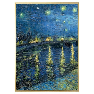菠蘿選畫所 梵谷 隆河上的星夜I AVAR5722G, 金色