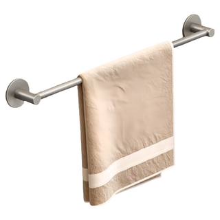 太空鋁免釘毛巾架, 單桿70cm, 槍灰色, 1個