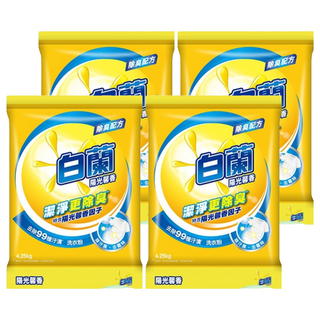 白蘭 洗衣粉 陽光馨香, 4.25kg, 4包