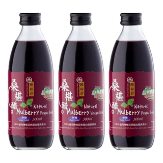 陳稼莊 即飲桑椹醋 300ml, 100%使用陳稼莊果園自種桑椹, 大陶甕長時間靜置發酵釀造, 無添加其他醋類, 3瓶