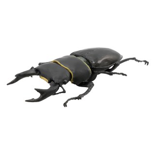 迷你動物造型沙包娃娃，聚脂纖維，棉、塑膠，適用年齡：6歲以上, 鍬形蟲, 1個