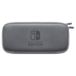 Nintendo 任天堂 SWITCH 便攜包 附螢幕保護貼, 灰色, 1盒