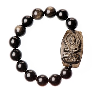 本命佛 金曜石手鍊 擋災擋煞 增強人際關係, 12mm(13顆), SF-8212-2