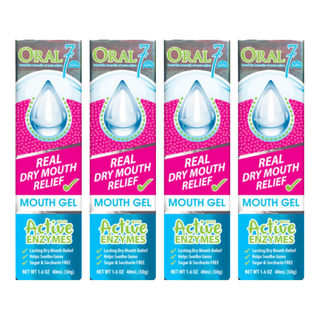 ORAL7 口立淨 酵素護理口腔凝膠 Real Dry Mouth Relief 無糖, 40ml, 4條