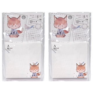 狐少 便利貼 73x73mm 60張入, 2個, 1組